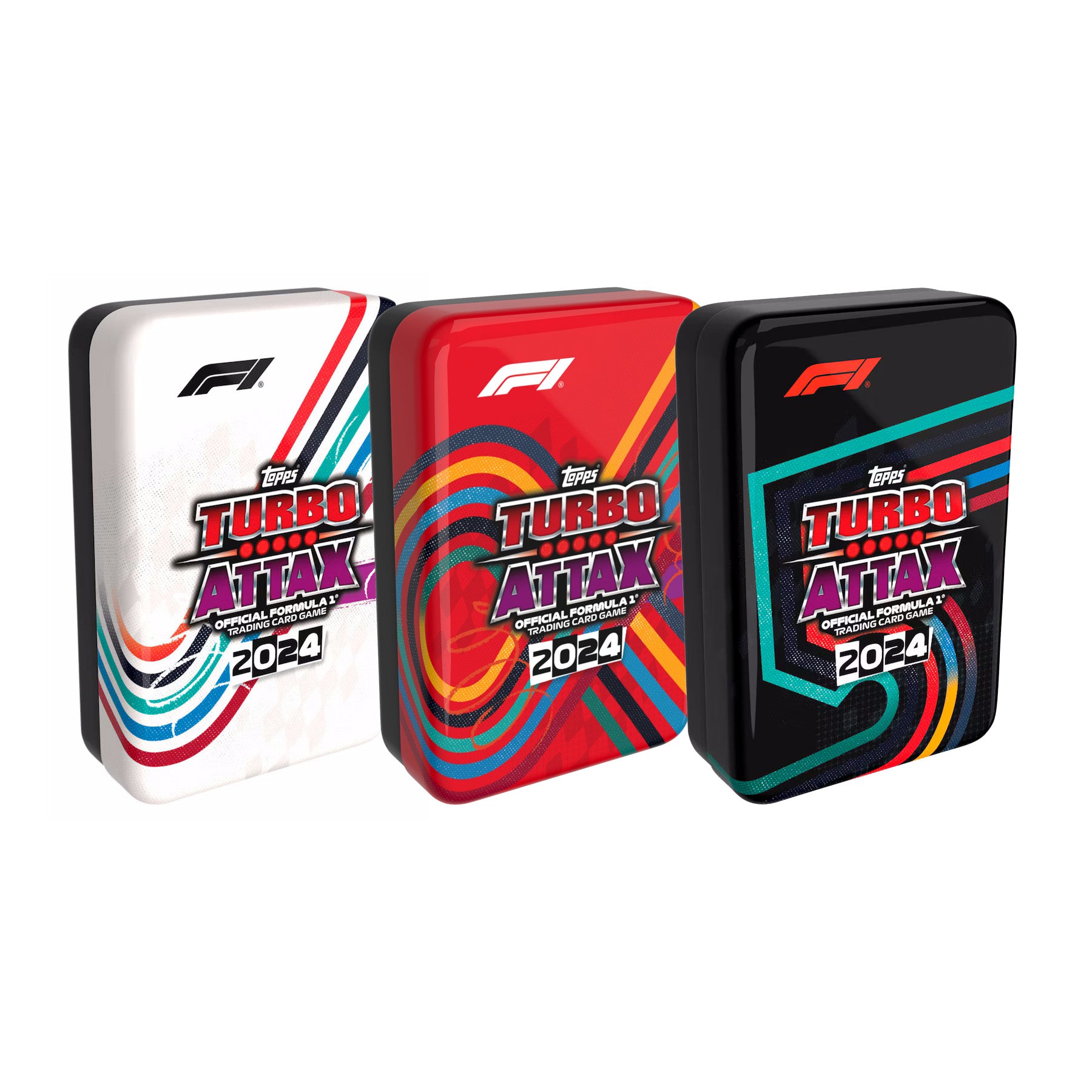 2024 TOPPS TURBO ATTAX FORMULA 1 CARDS - MEGA TIN 3-PACK SET (180 CARDS + 18 LE)