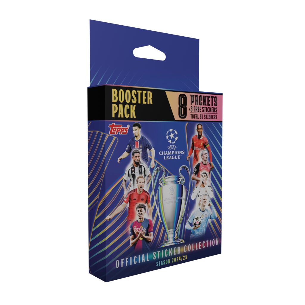 2024-25 TOPPS CHAMPIONS LEAGUE STICKERS - BLASTER BOX (51 STICKERS) 2024-25 TOPPS CHAMPIONS LEAGUE STICKERS - BLASTER BOX (51 STICKERS)