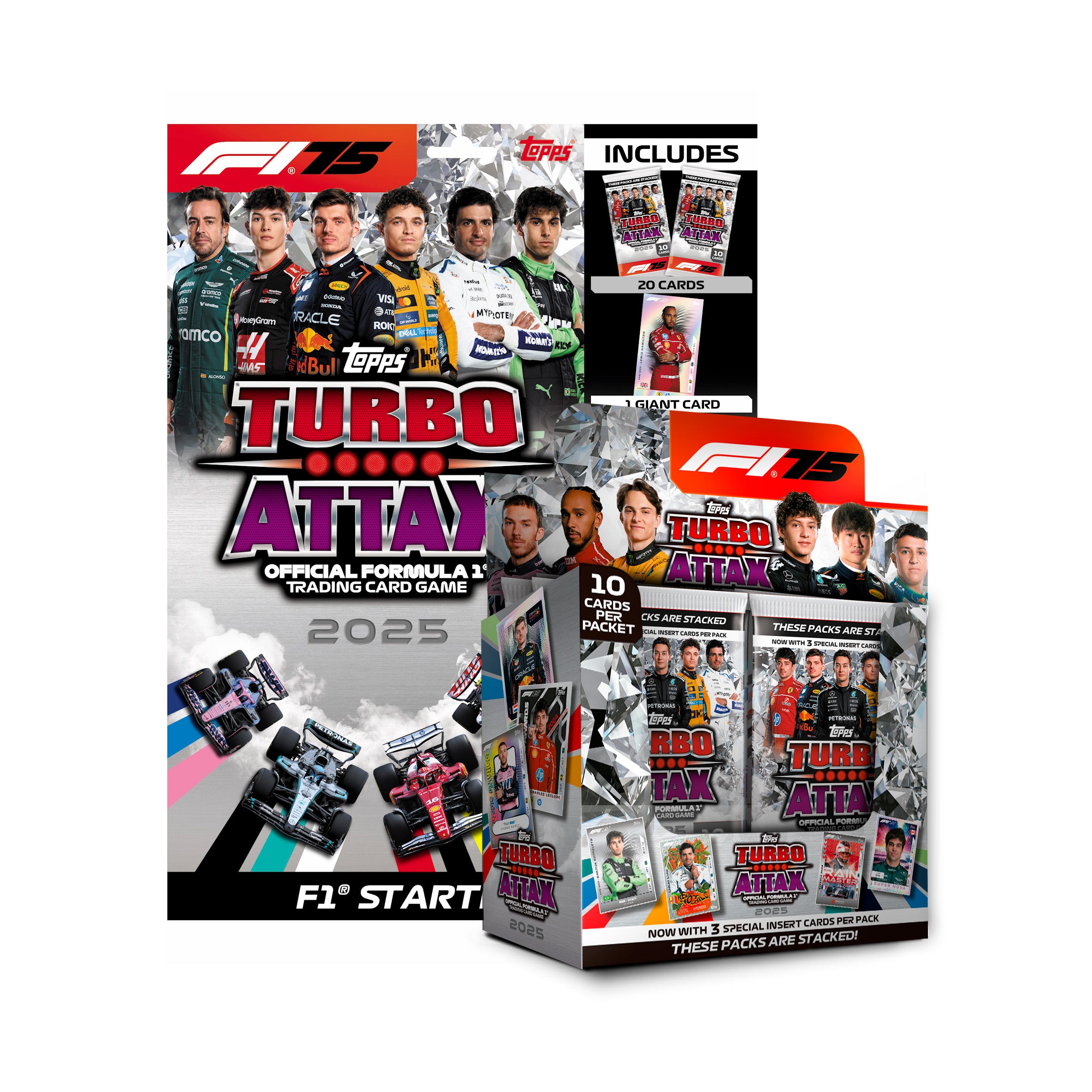 Topps Turbo Attax Formula 1 2023 – Boîte D'Affichage 240 Cartes – Collection Complète Avec Légendes Et LE