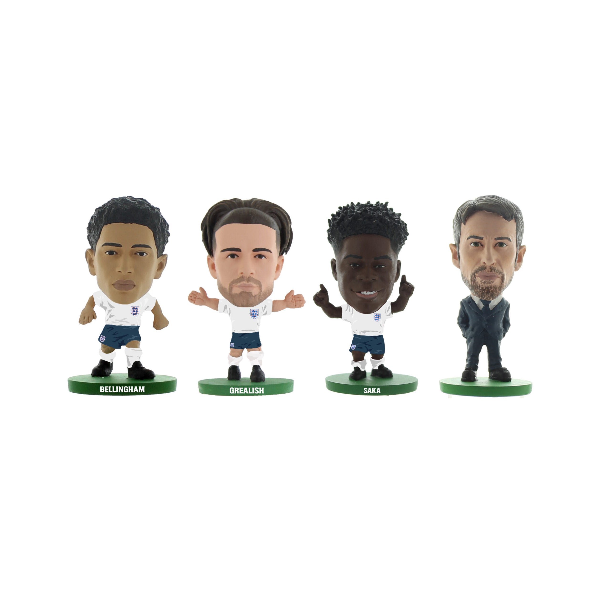 ENGLAND - BELLINGHAM, GREALISH, SAKA & SOUTHGATE SOCCERSTARZ COMBO PACK (4-PACK)