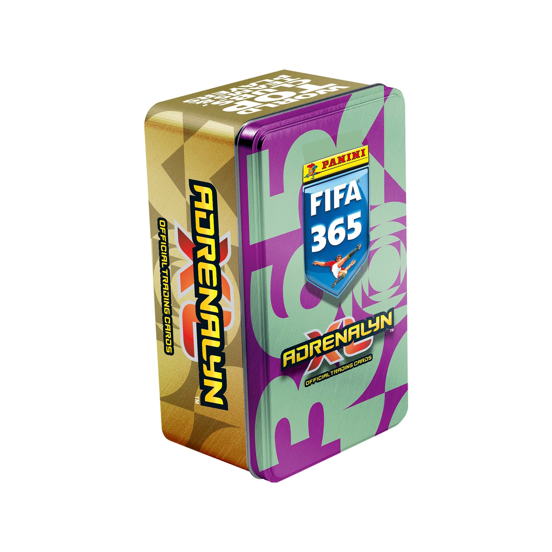 2025-26 PANINI ADRENALYN XL FIFA 365 CARDS - MEGA TIN 4-PACK SET (168 CARDS + 8 LE & 4 GOLDEN BALLER)