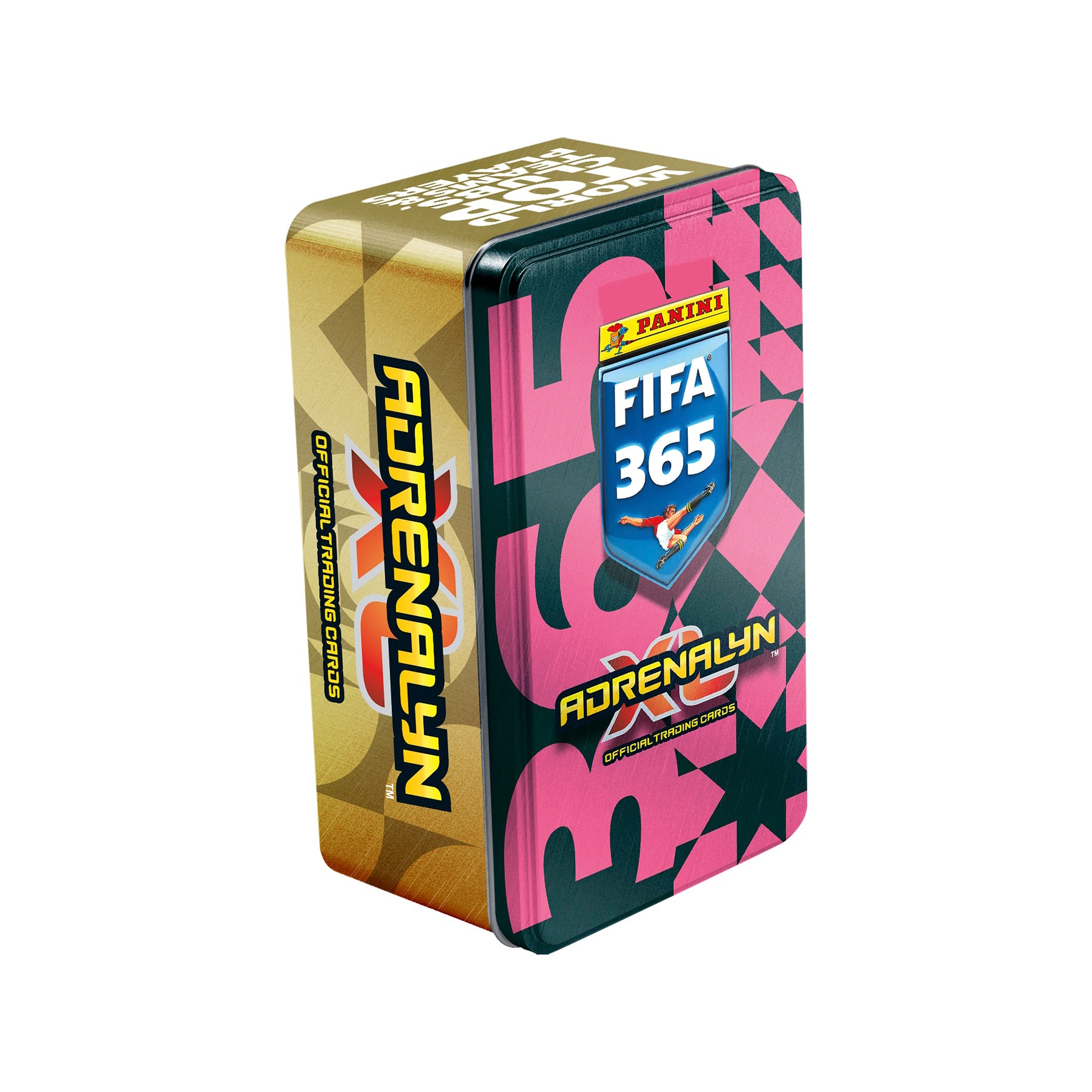 2025-26 PANINI ADRENALYN XL FIFA 365 CARDS - MEGA TIN 4-PACK SET (168 CARDS + 8 LE & 4 GOLDEN BALLER)