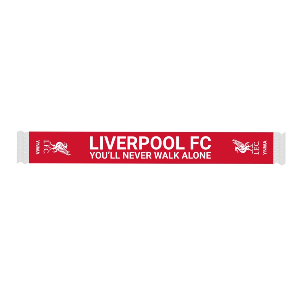 Buy Liverpool Red & White You'll Never Walk Alone Scarf online