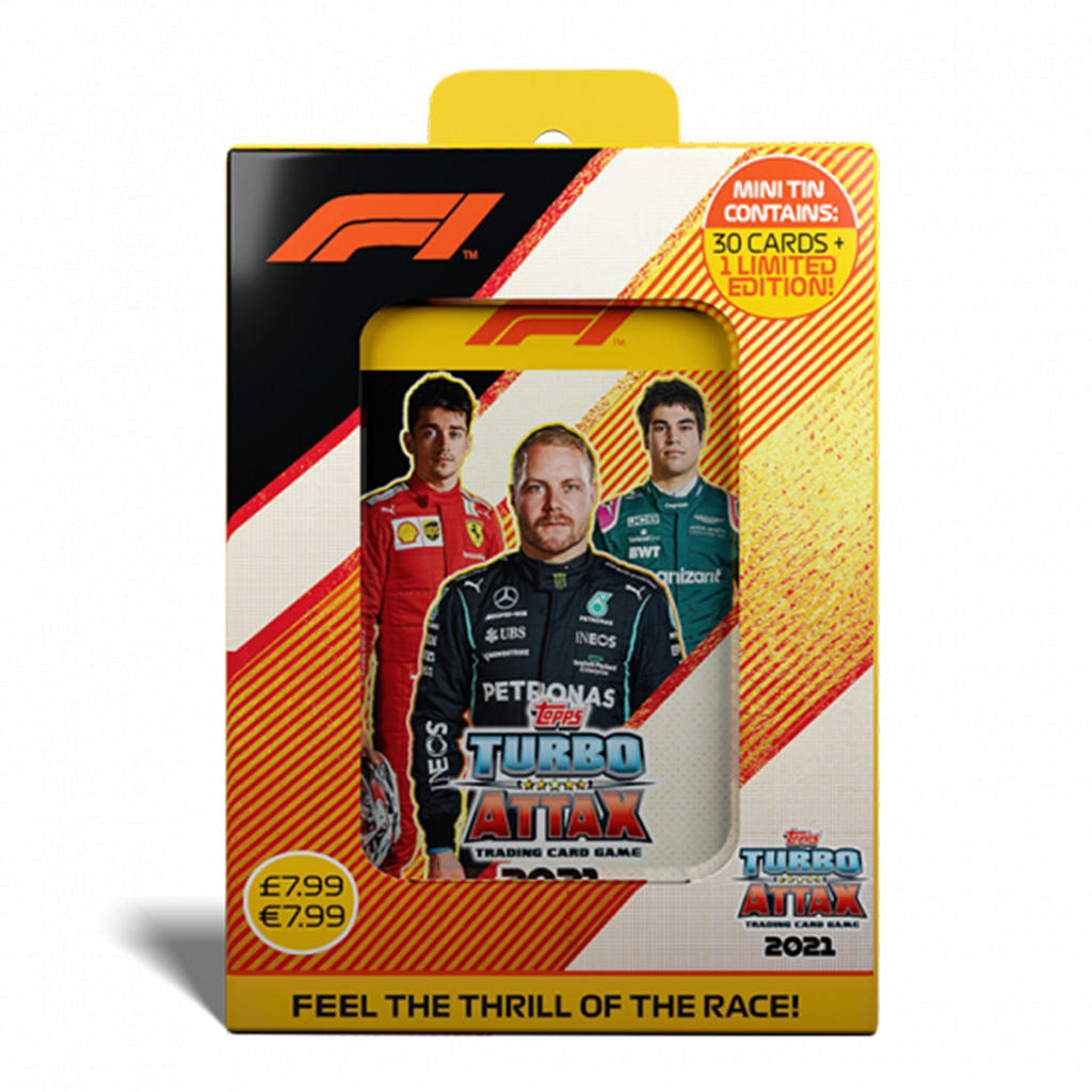 Buy 2021 Topps Turbo Attax Formula 1 Cards Mini Collector Tin online!