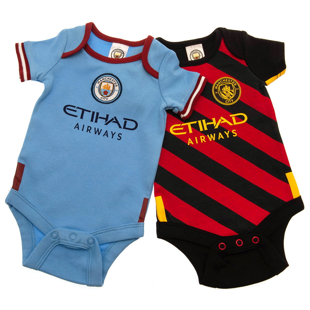 MANCHESTER CITY – 2022-23 BABY ONESIE SET