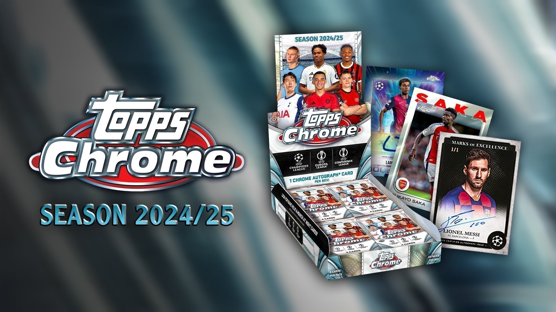 2024-25 Topps Chrome UEFA Club Competitions Cards