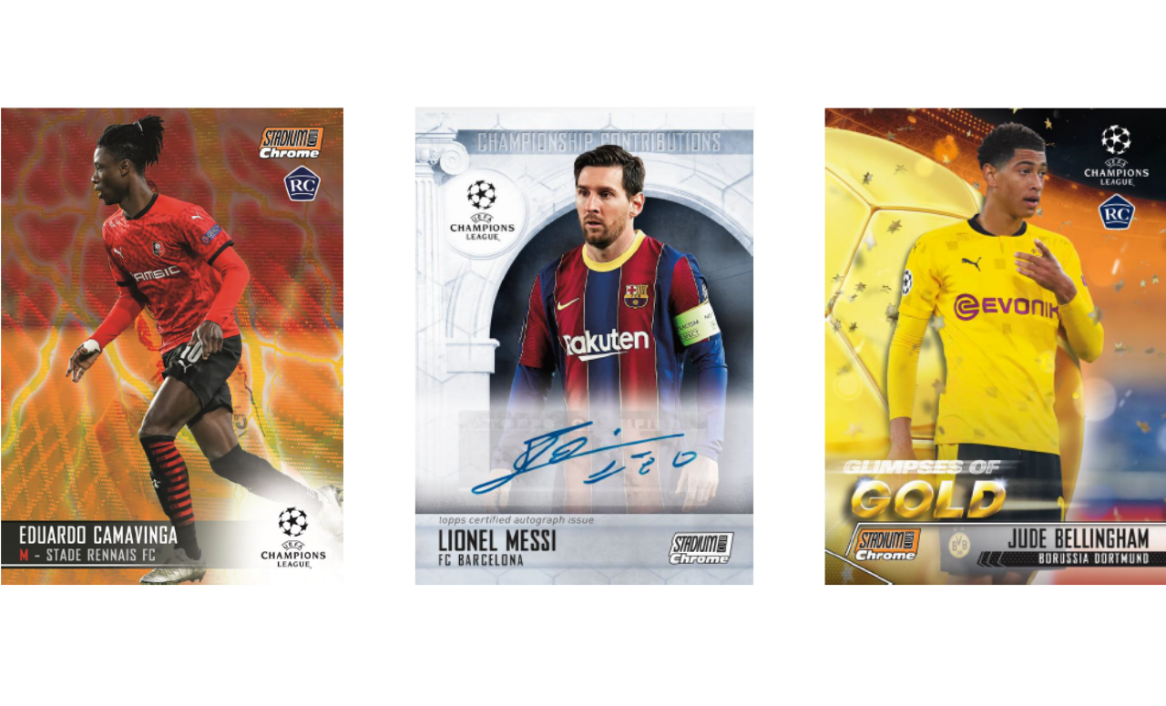 2020-21 Topps Chrome Champions League Stadium Club Card Collection
