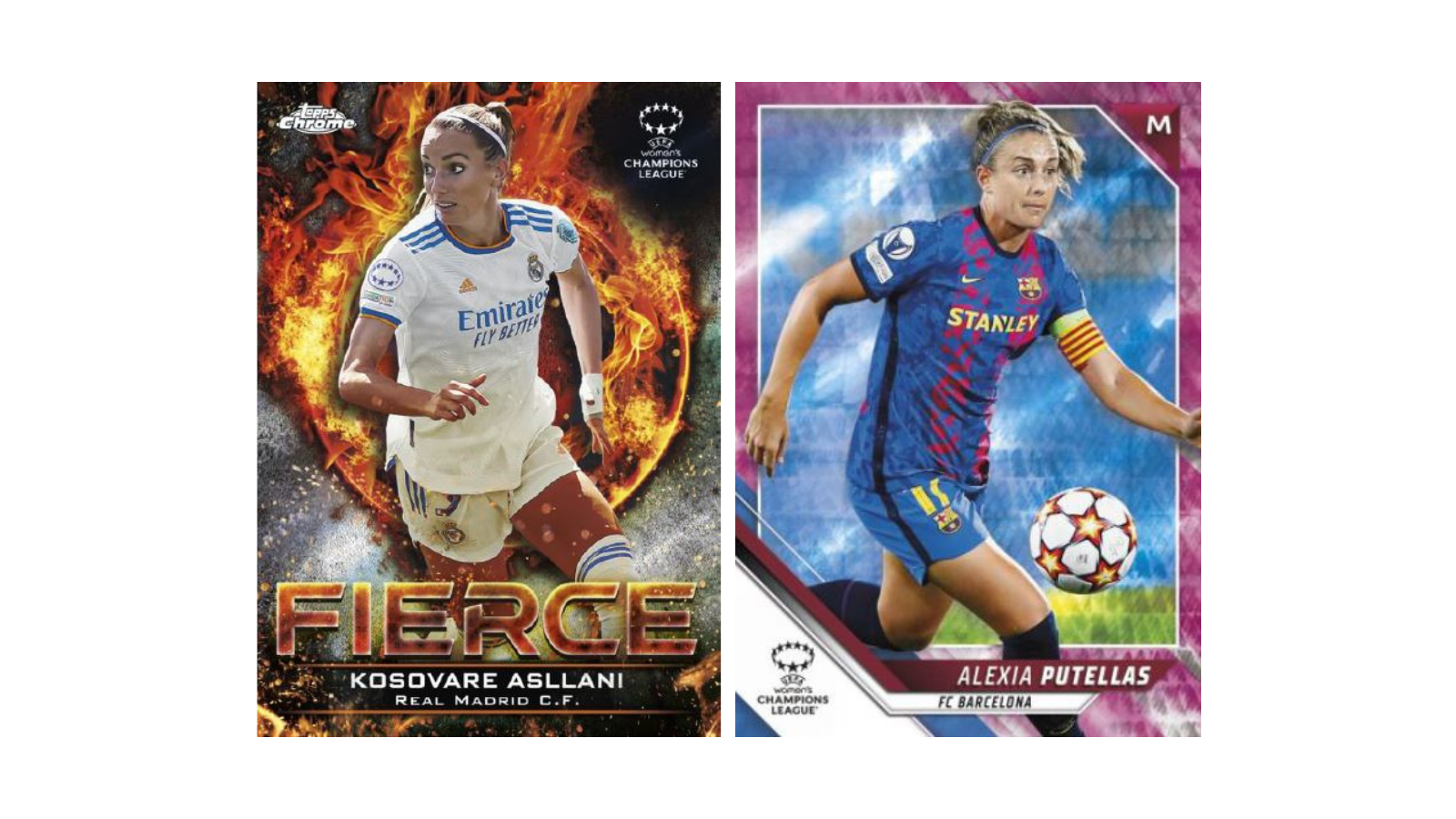 2021-22 Topps Chrome UEFA Women’s Champions League Card Collection