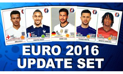 2016 Euro Cup Panini Stickers Update Set Release