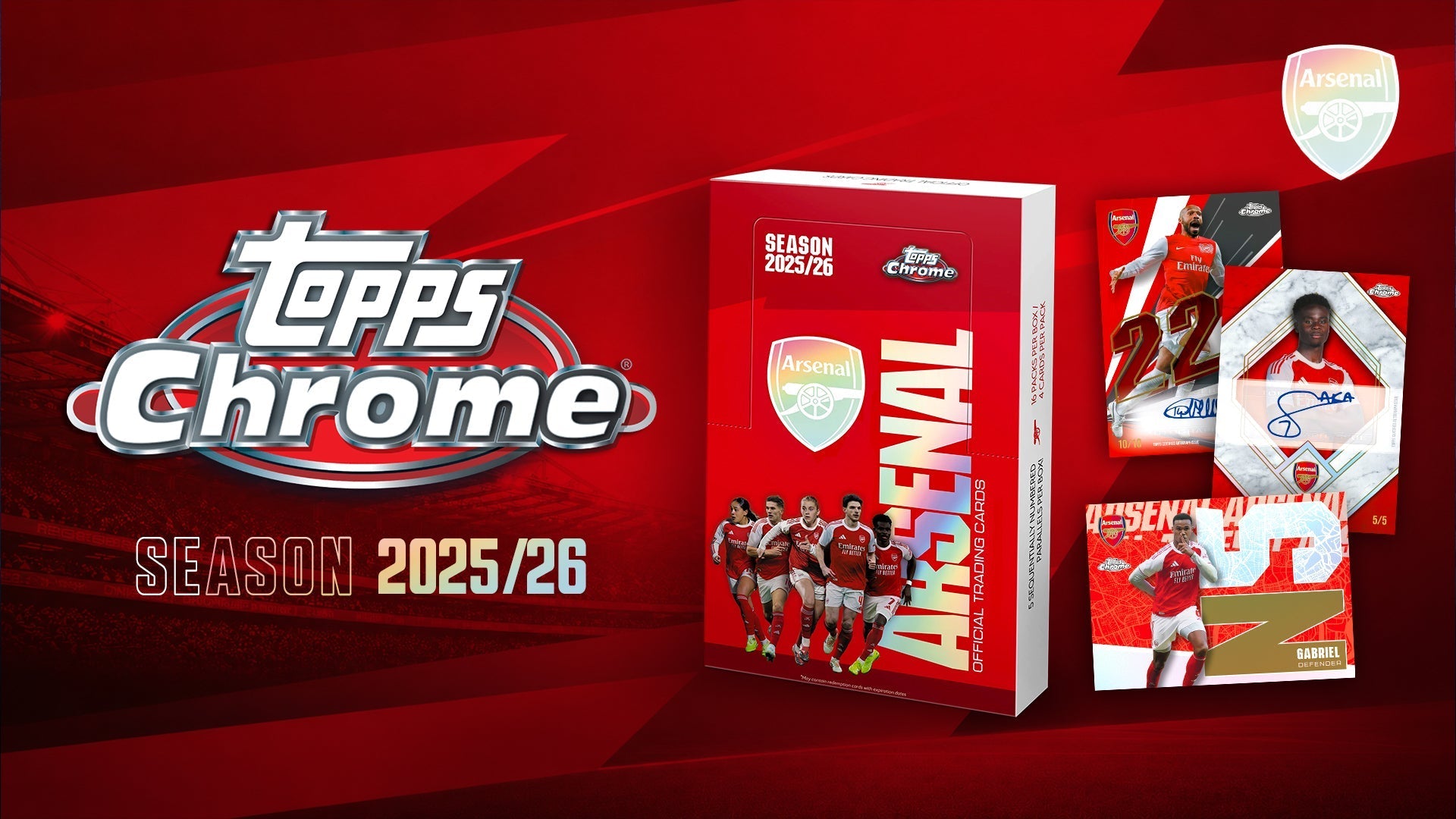 2025-26 Topps Chrome Arsenal Cards