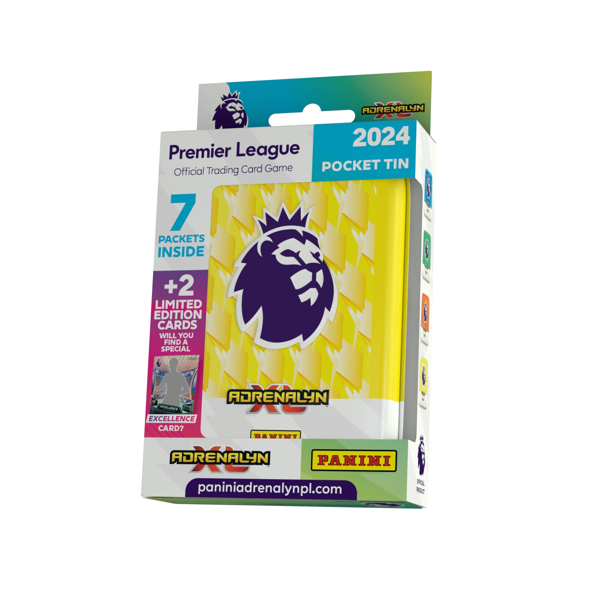 2023-24 PANINI ADRENALYN XL PREMIER LEAGUE CARDS - POCKET TIN (42 CARDS + 2 LE)