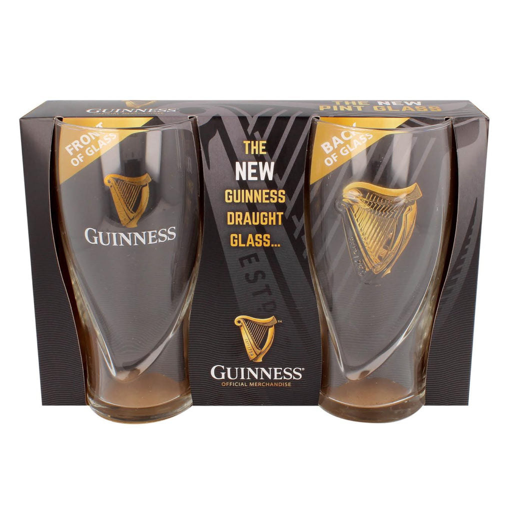 GUINNESS – EMBOSSED PINT GLASS SET