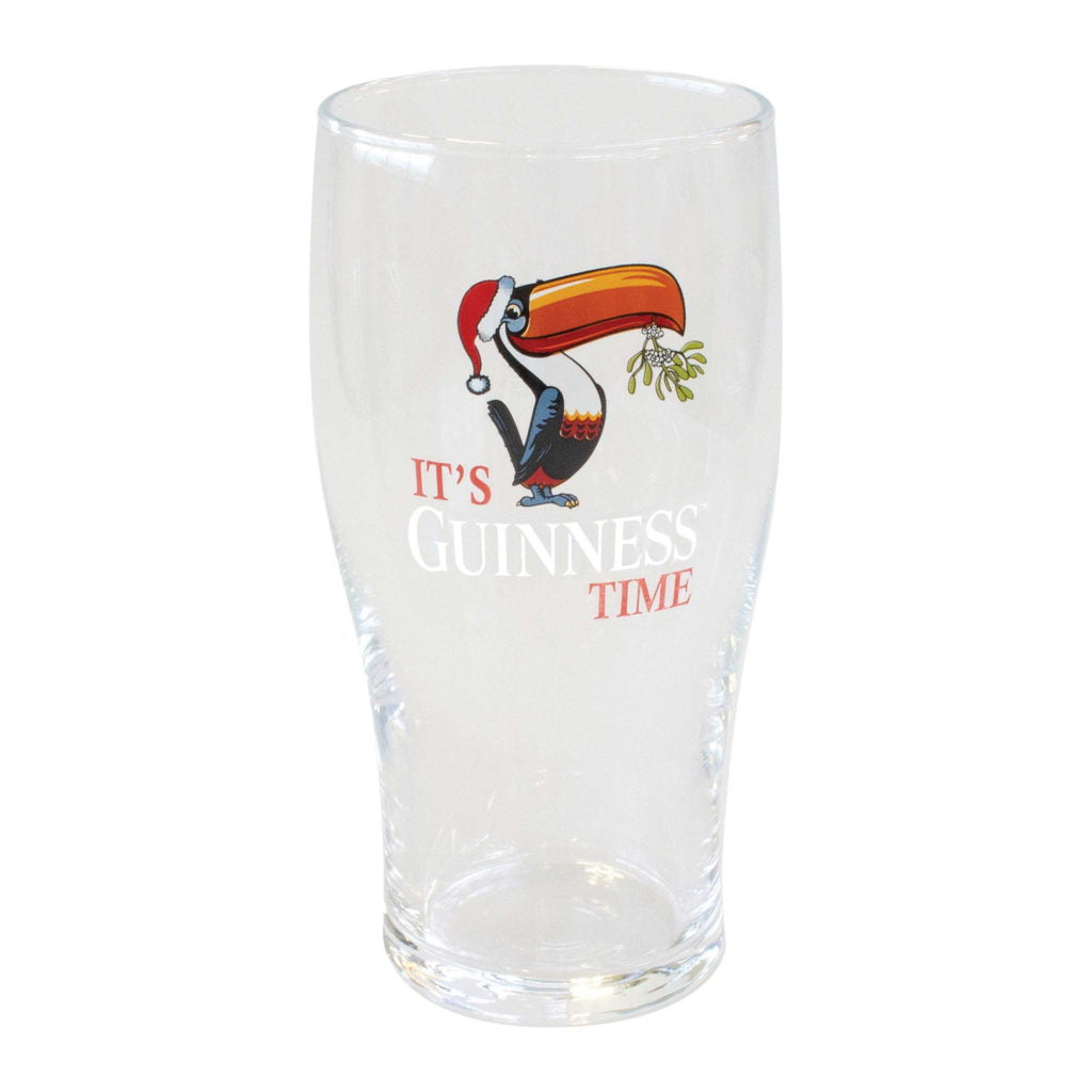 GUINNESS - CHRISTMAS TOUCAN “ITS GUINNESS TIME” PINT GLASS SET