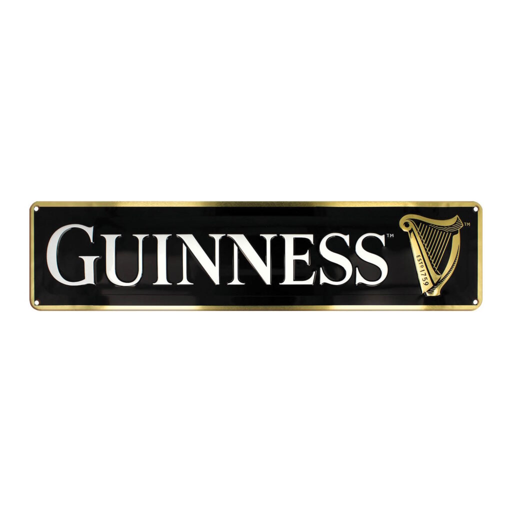 GUINNESS - HARP METAL SIGN (20 X 5″)