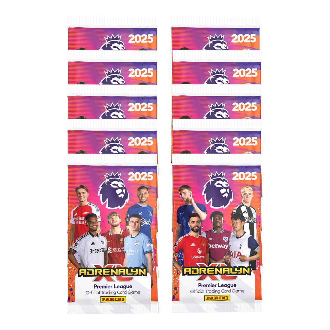 2024-25 PANINI ADRENALYN XL PREMIER LEAGUE CARDS - 10-PACK SET (80 CARDS)