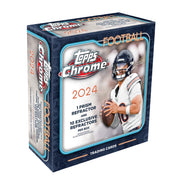 2024 TOPPS CHROME FOOTBALL CARDS - MEGA BOX (42 CARDS)