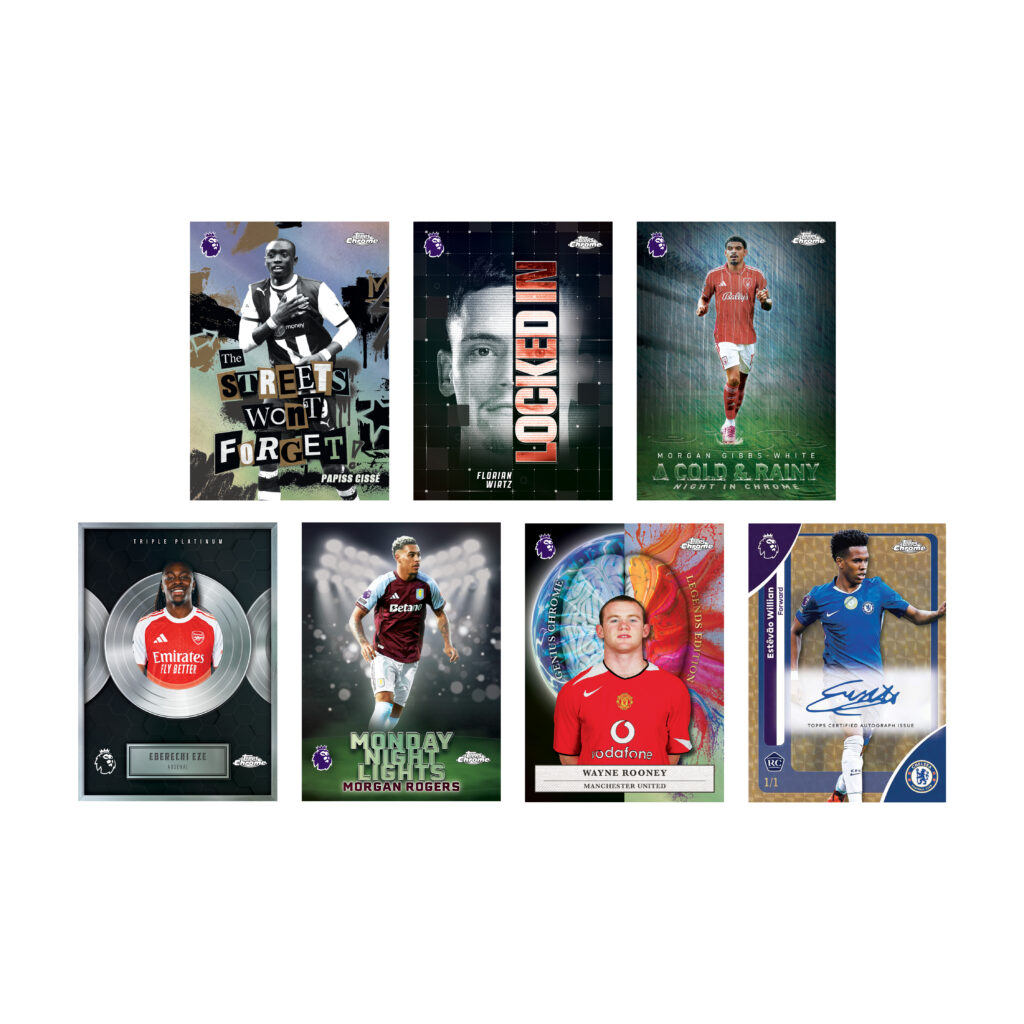 2025-26 TOPPS CHROME PREMIER LEAGUE CARDS - TIN