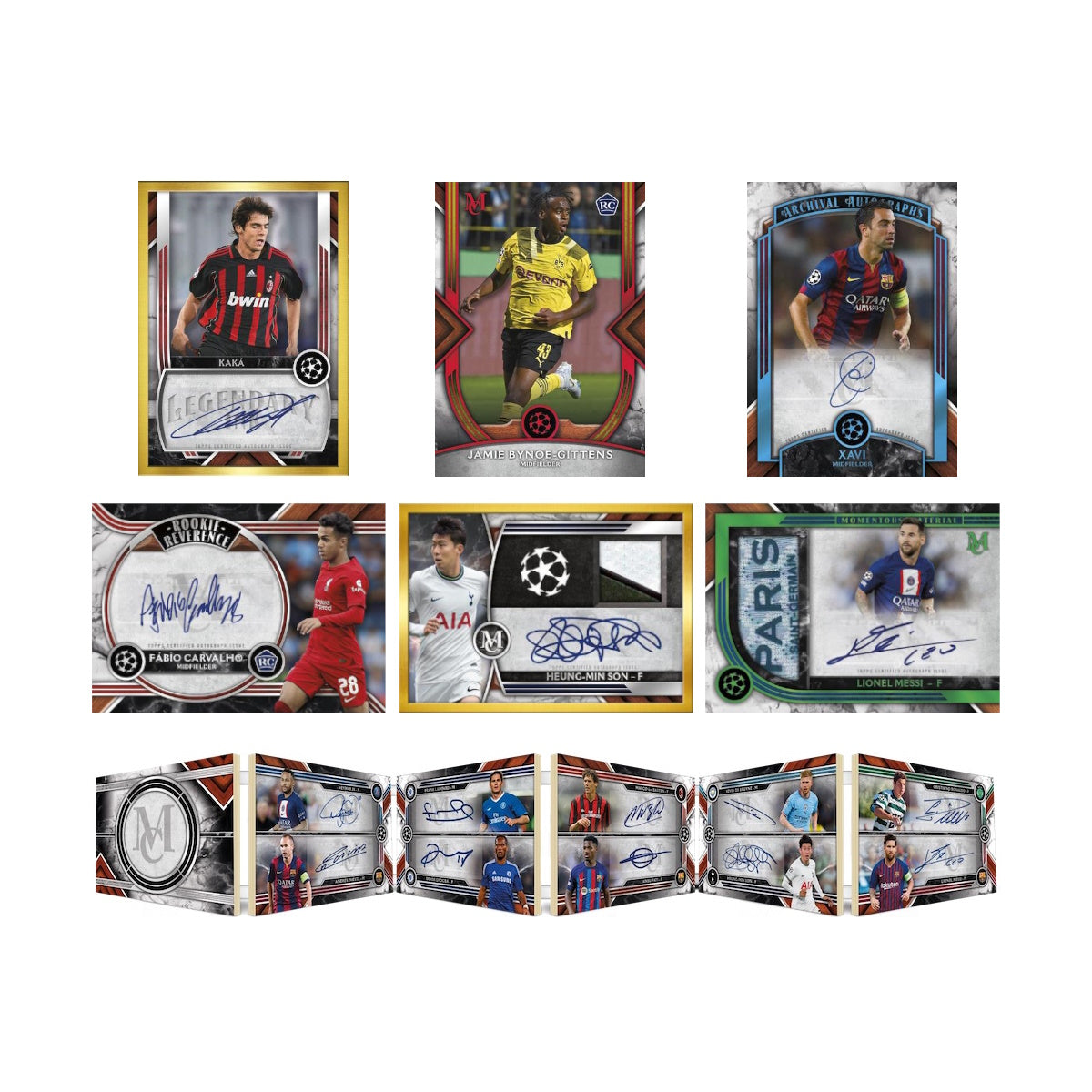 2022-23 TOPPS MUSEUM UEFA CHAMPIONS LEAGUE CARDS - BOX (8 CARDS)