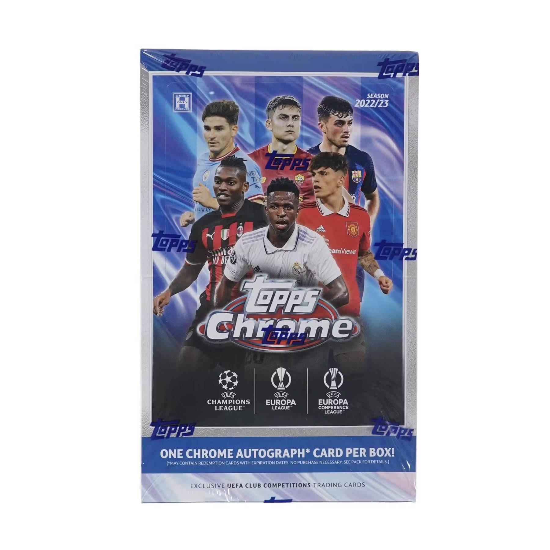 2022-23 TOPPS CHROME UEFA CLUB COMPETITIONS COLLECTION - HOBBY BOX (80 CARDS + 1 CHROME AUTO)