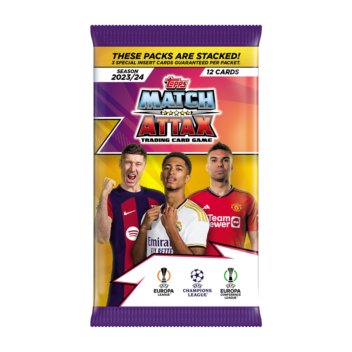 2023-24 TOPPS MATCH ATTAX UEFA CHAMPIONS LEAGUE CARDS - 8-PACK SET (96 CARDS) (IN STOCK OCT 21)