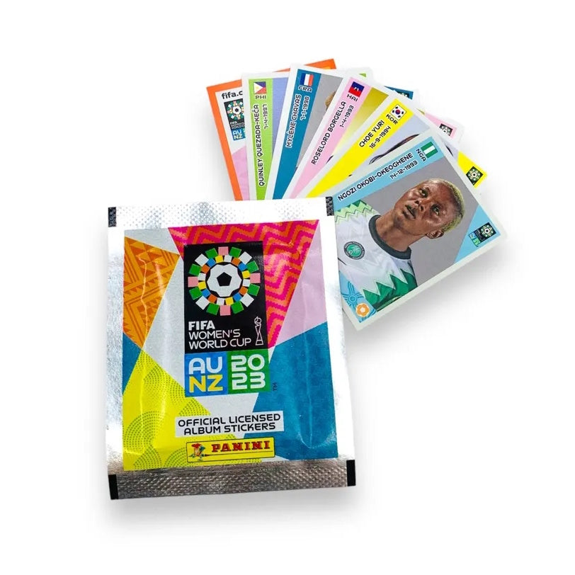 2023 PANINI WOMEN'S FIFA WORLD CUP STICKERS - 100 PACKS (500 STICKERS)