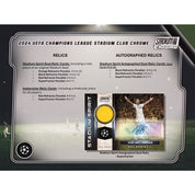 2023-24 TOPPS STADIUM CLUB CHROME UEFA CLUB COMPETITIONS COLLECTION - HOBBY BOX (120 CARDS) (PREORDER - IN STOCK OCT 23)