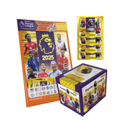 2024-25 PANINI PREMIER LEAGUE STICKERS - BUNDLE #1 (50-PACK BOX & MEGA STARTER PACK) (ALBUM + 301 STICKERS)