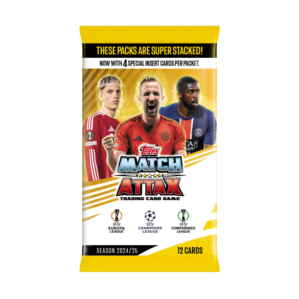 2024-25 TOPPS MATCH ATTAX UEFA CHAMPIONS LEAGUE CARDS - 24-PACK BOX (288 CARDS)