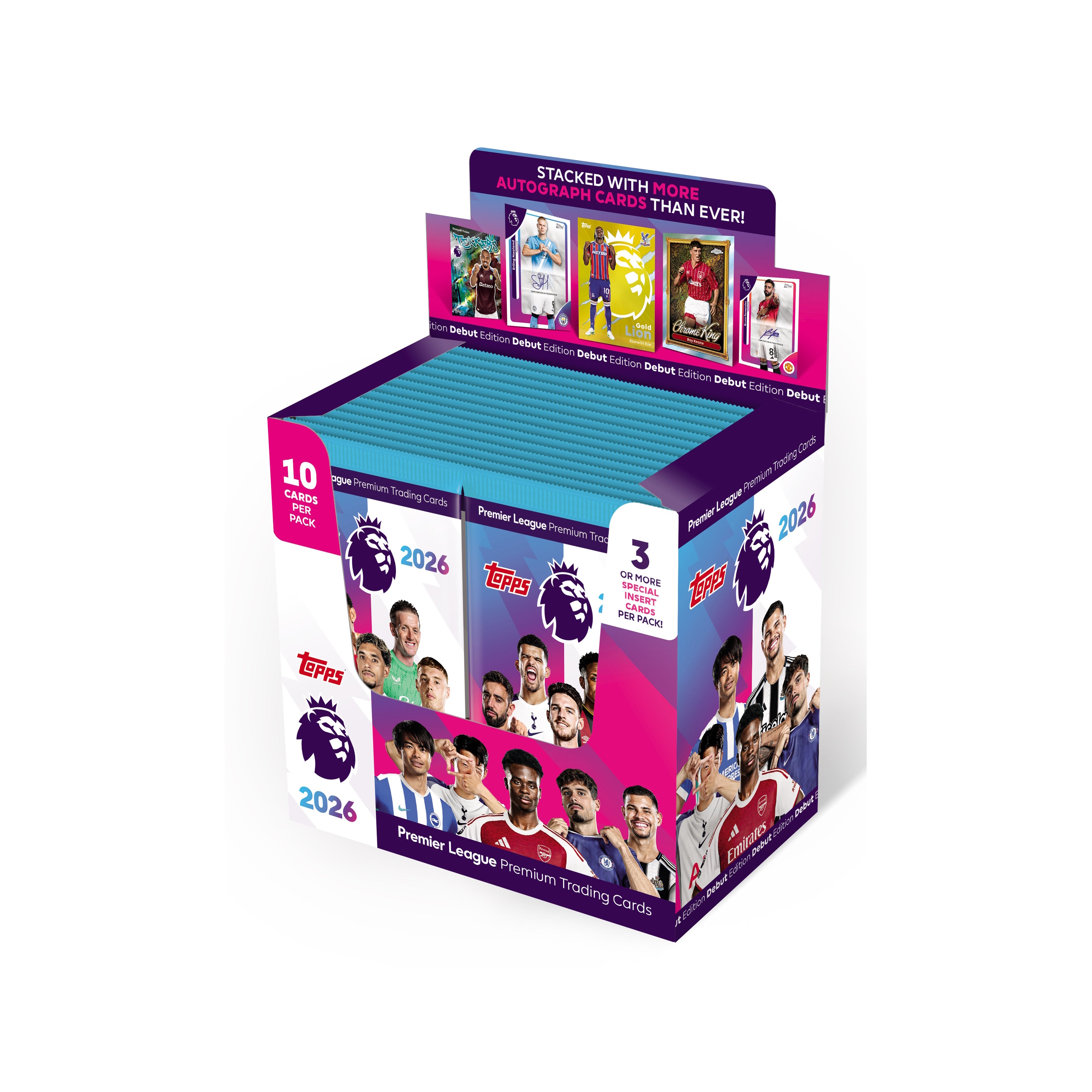 2025-26 TOPPS PREMIER LEAGUE DEBUT EDITION CARDS - BOX & STARTER PACK SET (ALBUM, 290 CARDS + GOLD LION CARD)