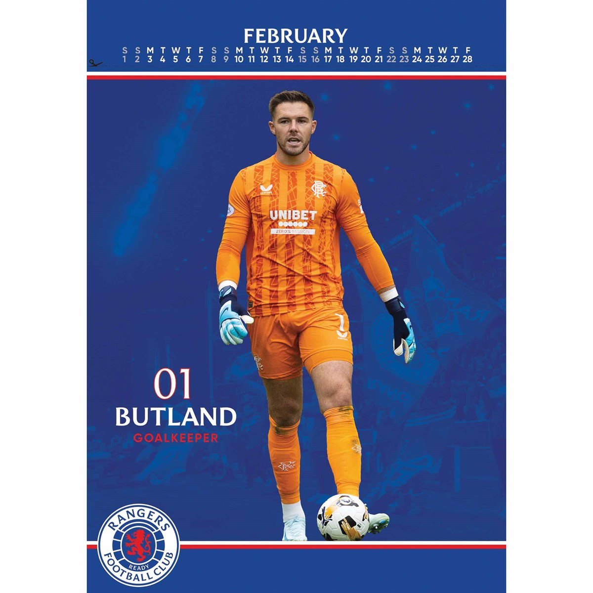 RANGERS – 2025 CALENDAR (PREORDER - IN STOCK NOV 8)