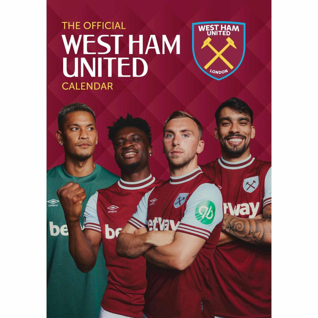 Buy West Ham United 2026 Calendar online at SoccerCards.ca!