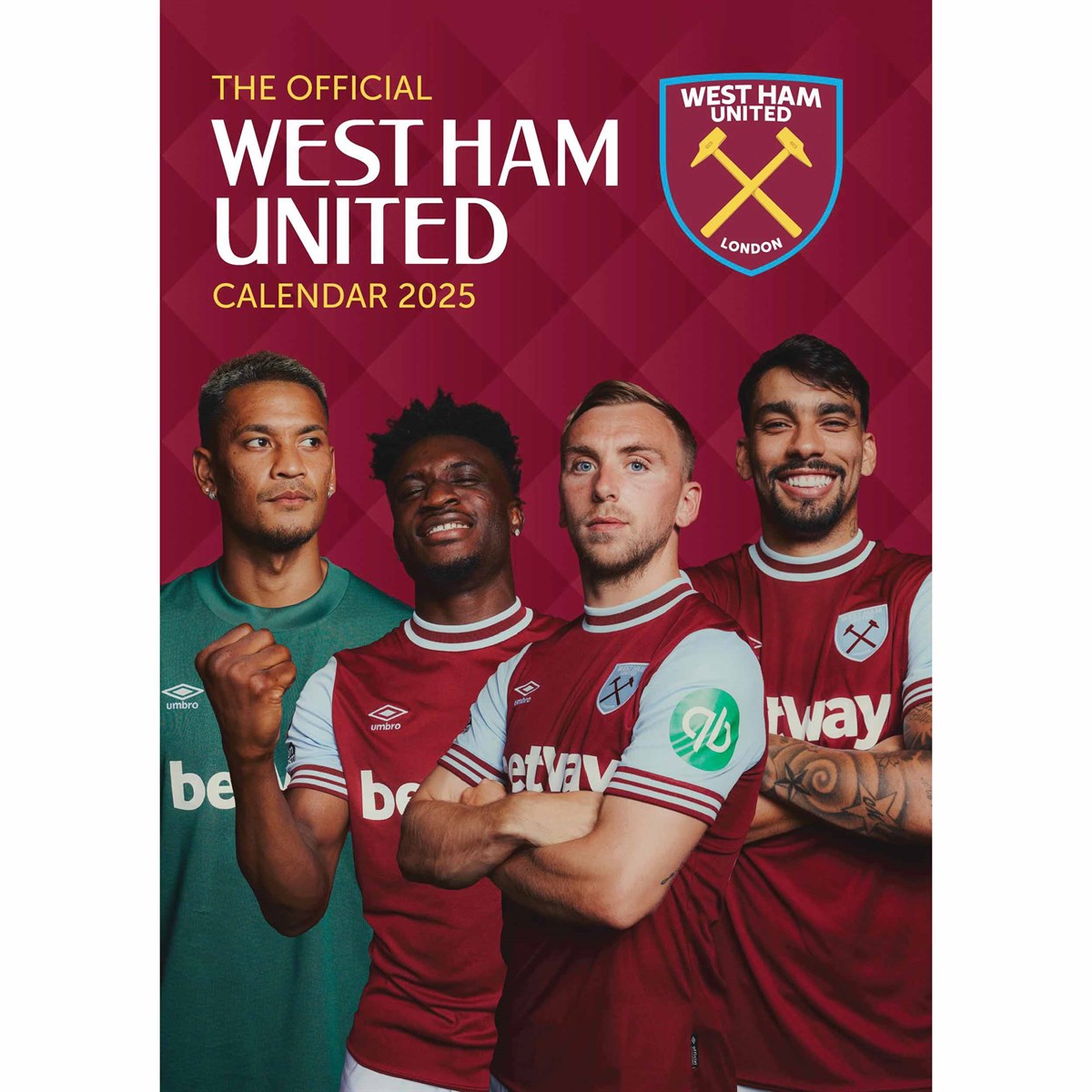 WEST HAM UNITED – 2025 CALENDAR (PREORDER - IN STOCK NOV 1)