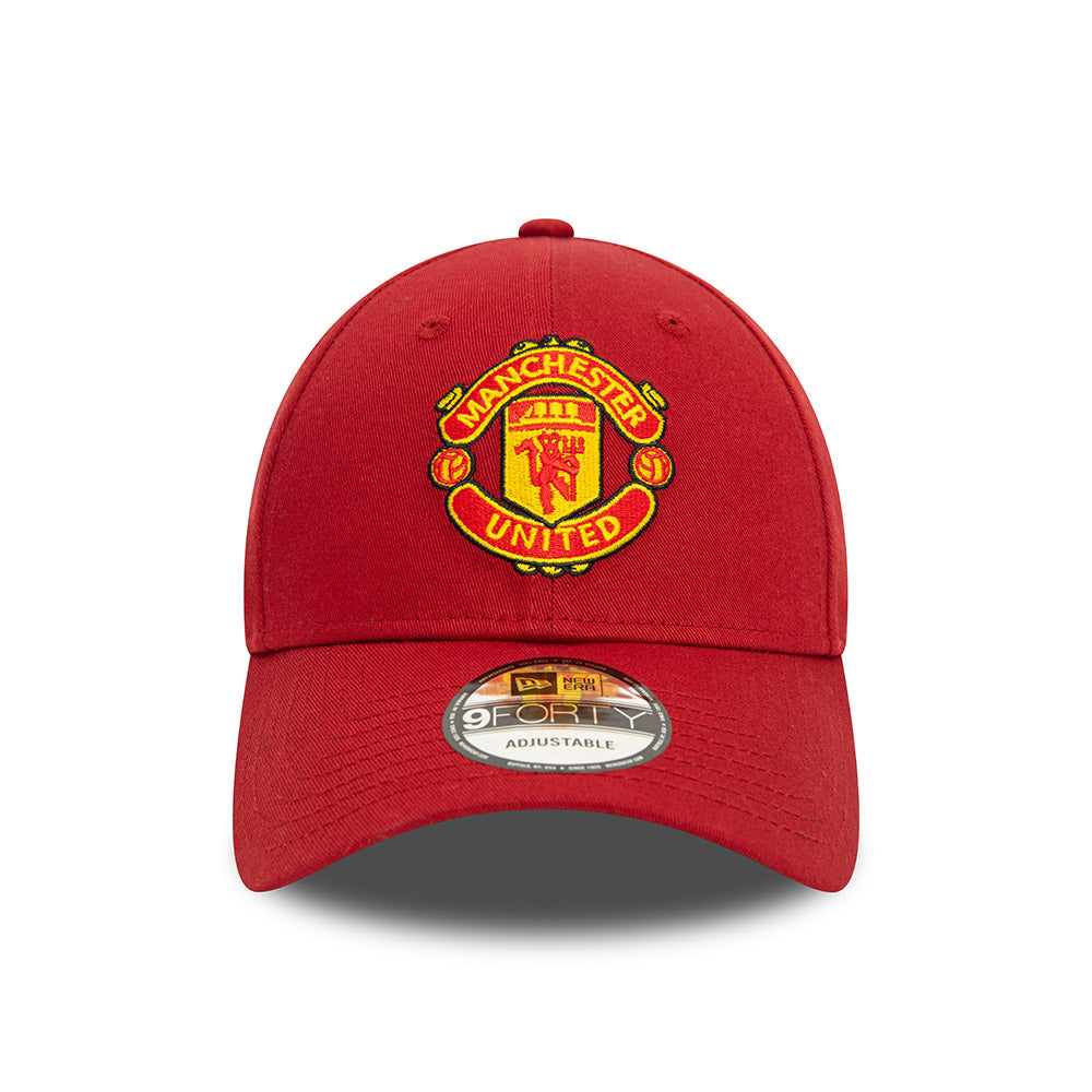 MANCHESTER UNITED - DARK RED NEW ERA 9FORTY SEASONAL ADJUSTABLE HAT