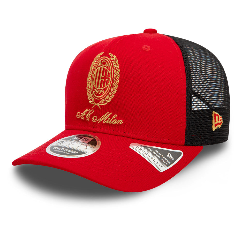 AC MILAN - NEW ERA 9FIFTY HERITAGE GOLD TRUCKER HAT