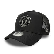 MANCHESTER UNITED - NEW ERA BLACK REFLECTIVE TRUCKER HAT