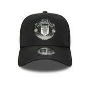 MANCHESTER UNITED - NEW ERA BLACK REFLECTIVE TRUCKER HAT