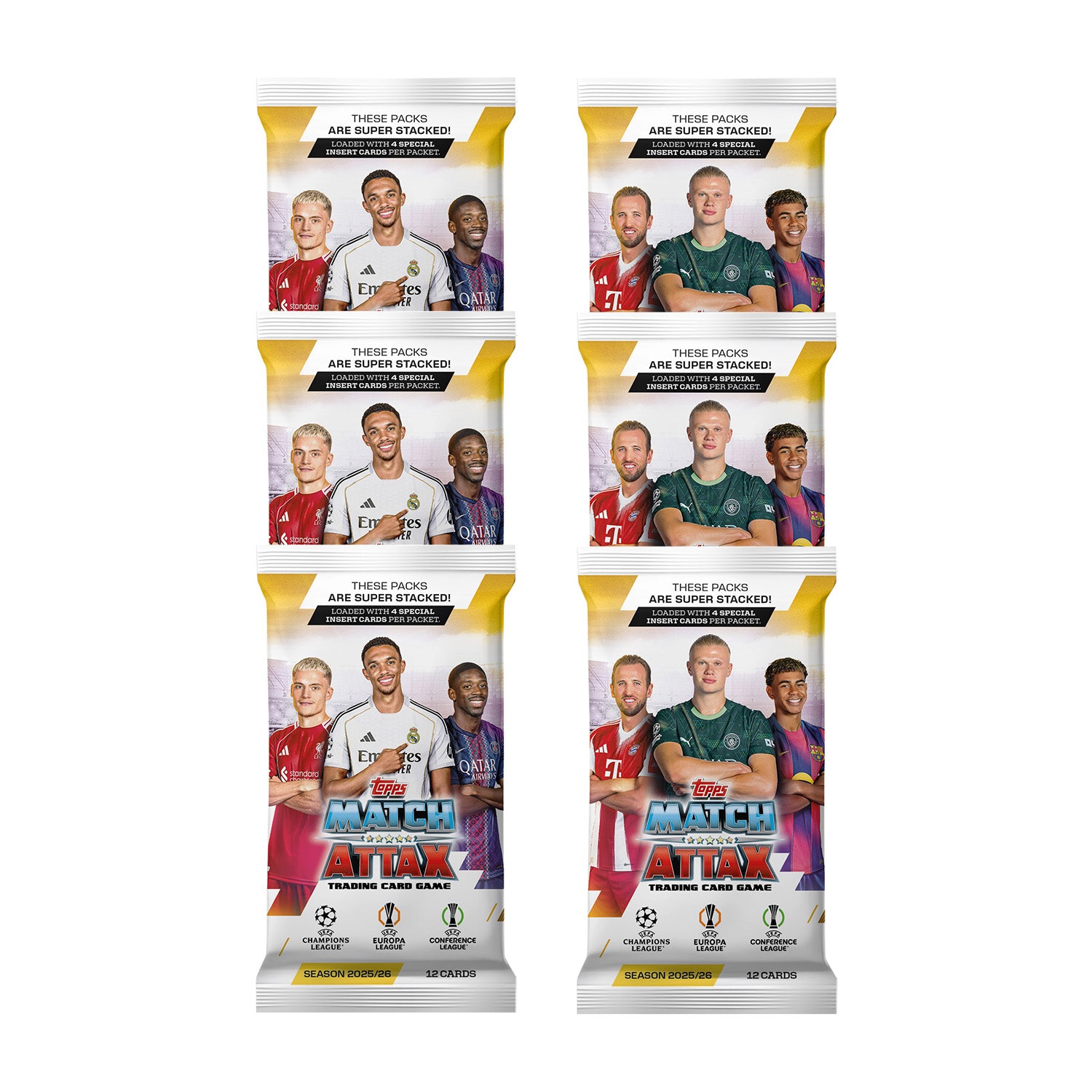 Buy 2025-26 Topps Match Attax UEFA Champions League Cards 6-Pack Set ...