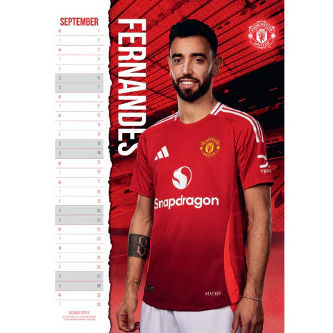 MANCHESTER UNITED – 2025 CALENDAR (PREORDER - IN STOCK NOV 1)