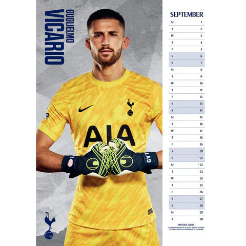 TOTTENHAM – 2025 CALENDAR (PREORDER - IN STOCK NOV 1)