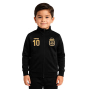 ARGENTINA - LIONEL MESSI BLACK YOUTH TRACK JACKET
