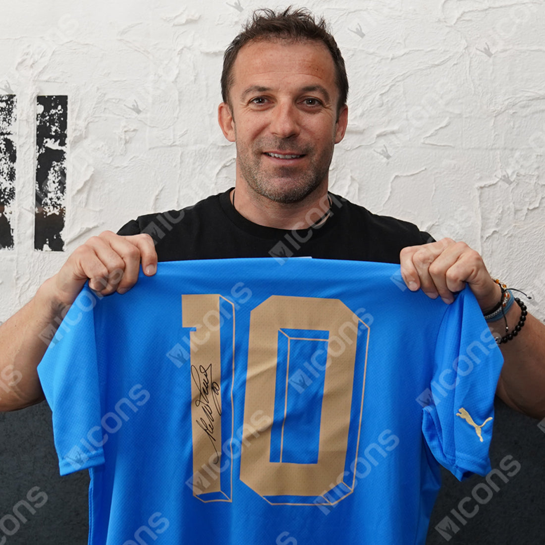 ALESSANDRO DEL PIERO – AUTHENTIC SIGNED MODERN ITALY HOME JERSEY