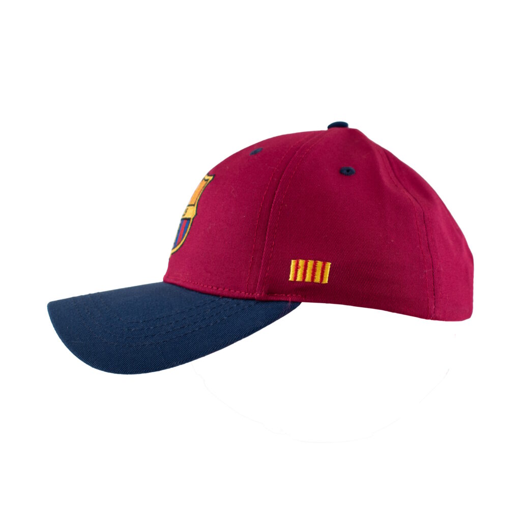 BARCELONA - BURGUNDY & NAVY CLUB CREST ADJUSTABLE HAT