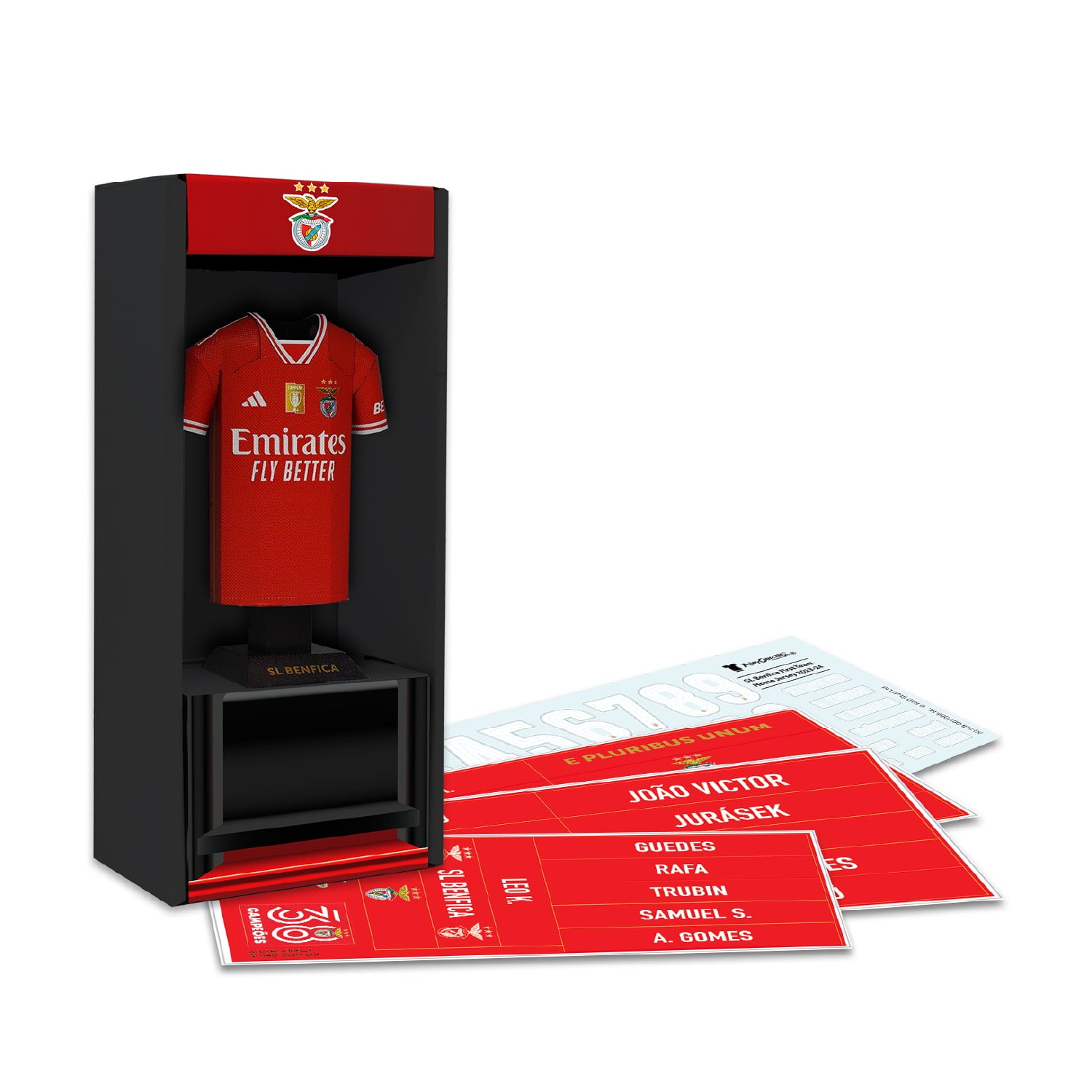 BENFICA - ALLOY COLLECTORS MINI METAL HOME JERSEY LOCKER PACK