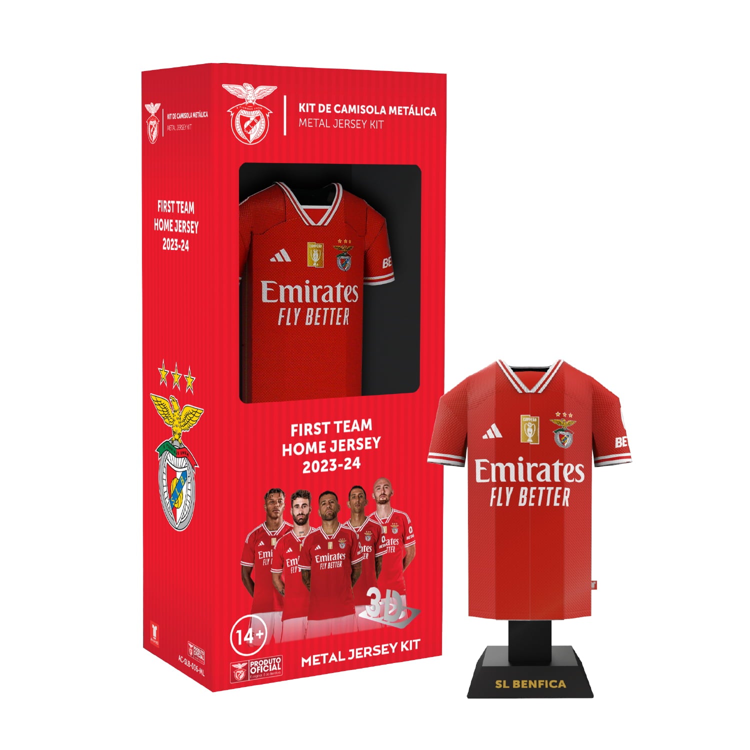 BENFICA - ALLOY COLLECTORS MINI METAL HOME JERSEY LOCKER PACK