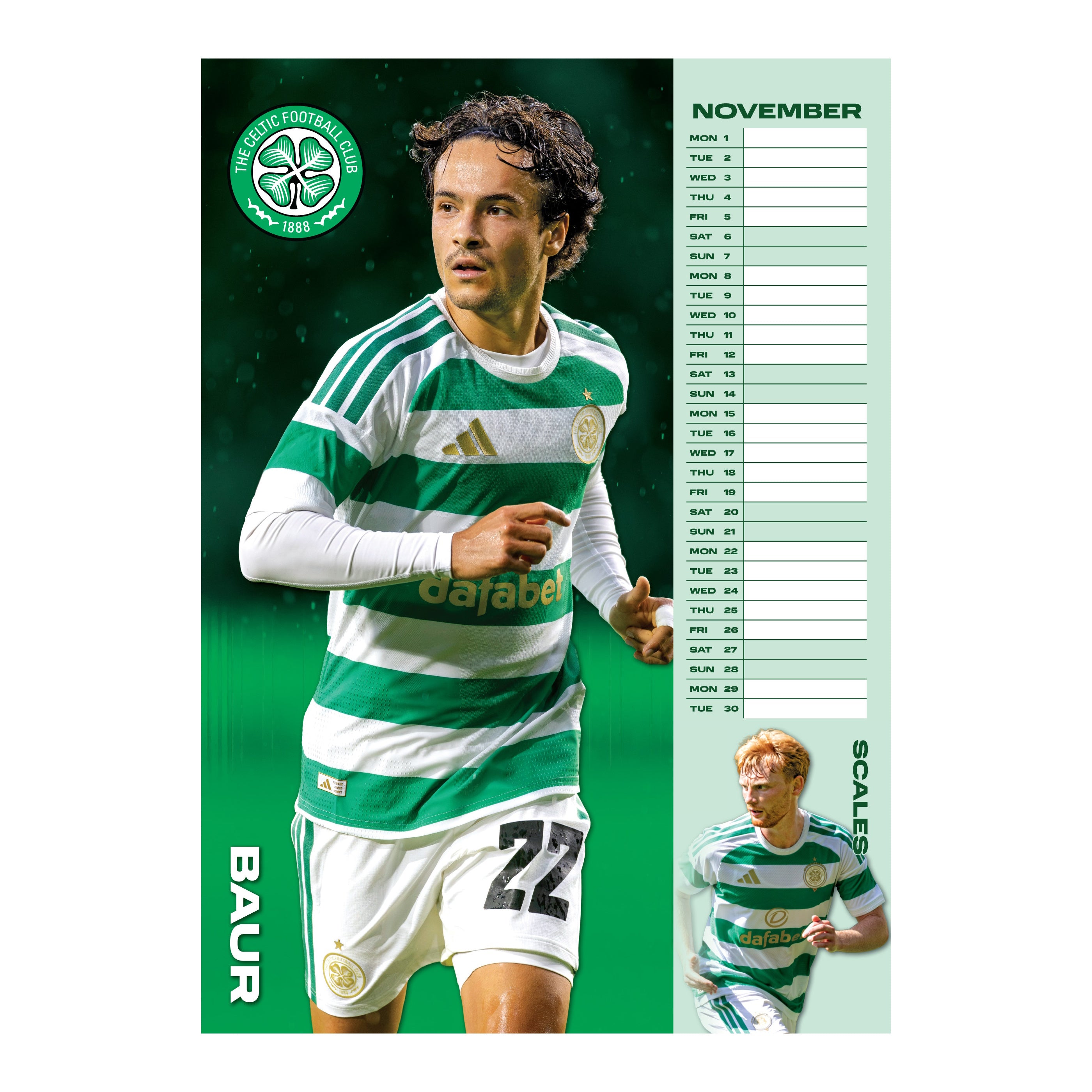 CELTIC – 2027 CALENDAR (IN STOCK NOV 9)