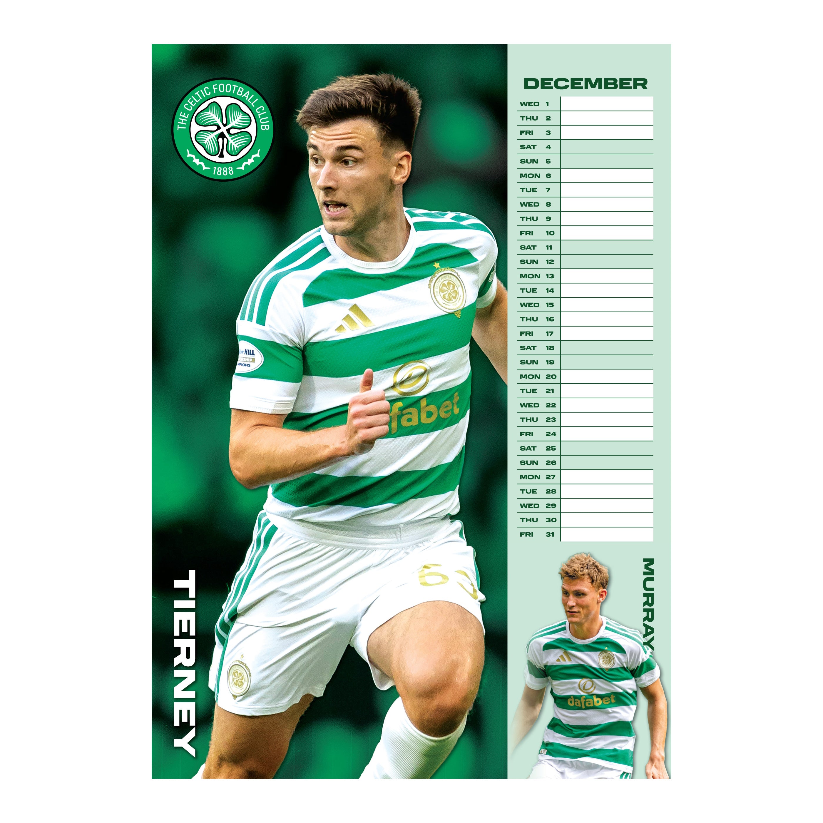 CELTIC – 2027 CALENDAR (IN STOCK NOV 9)