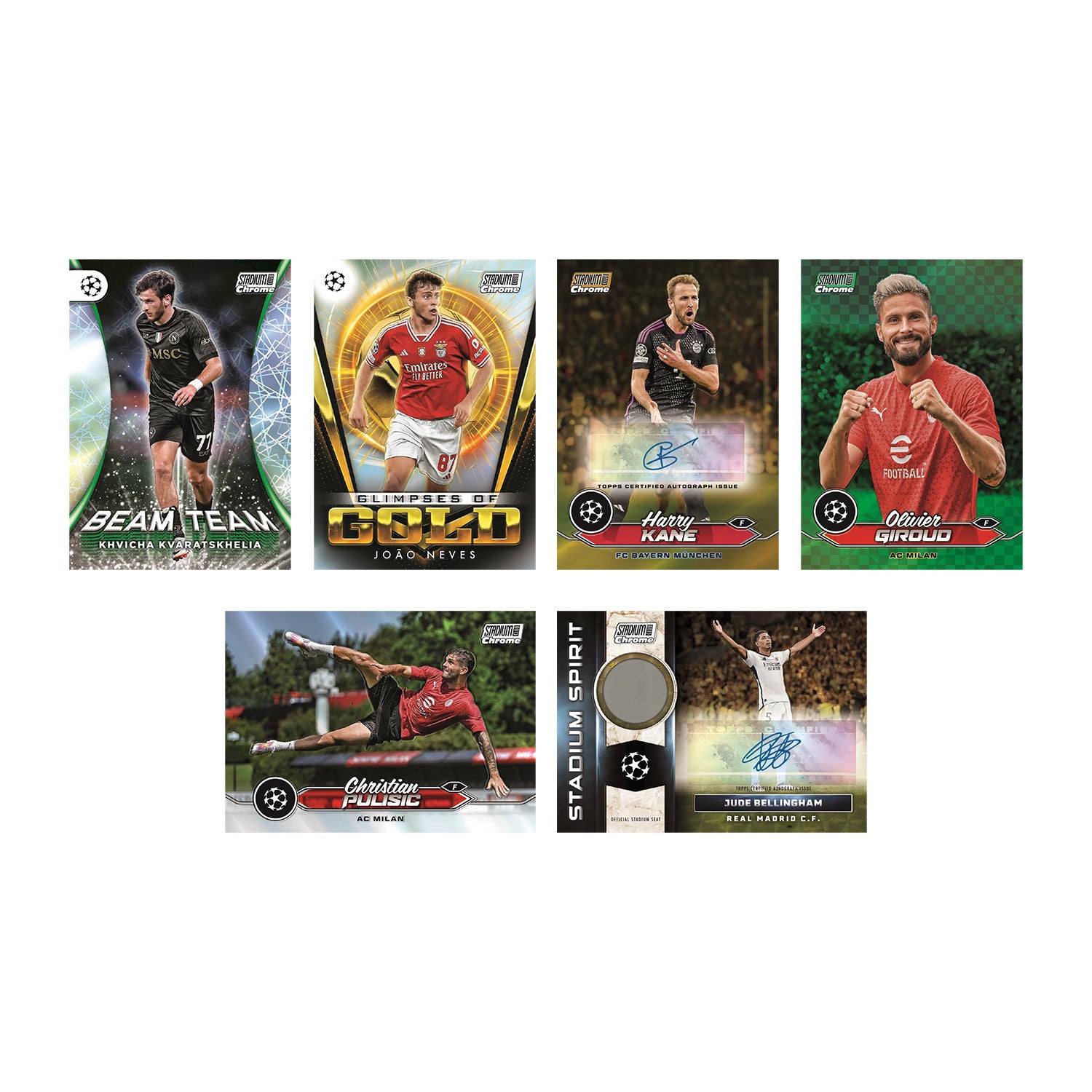 2023-24 TOPPS STADIUM CLUB CHROME UEFA CLUB COMPETITIONS COLLECTION - HOBBY BOX (120 CARDS) (PREORDER - IN STOCK OCT 23)