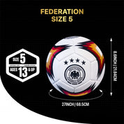GERMANY FUSSBALL FEDERATION – WHITE SOCCER BALL (SIZE 5)