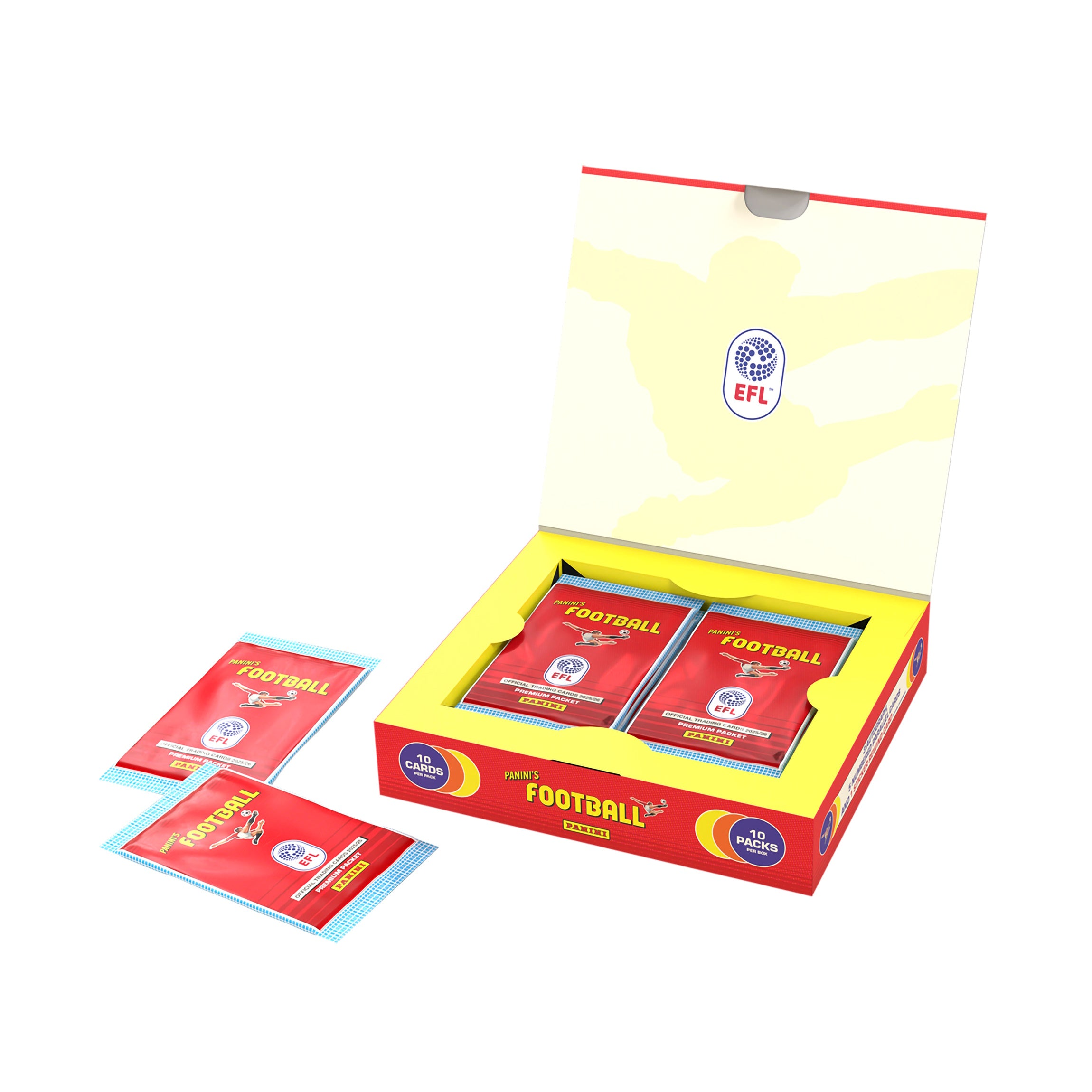 2025-26 PANINI FOOTBALL EFL SOCCER CARDS - HOBBY BOX (100 CARDS + 3 AUTO)