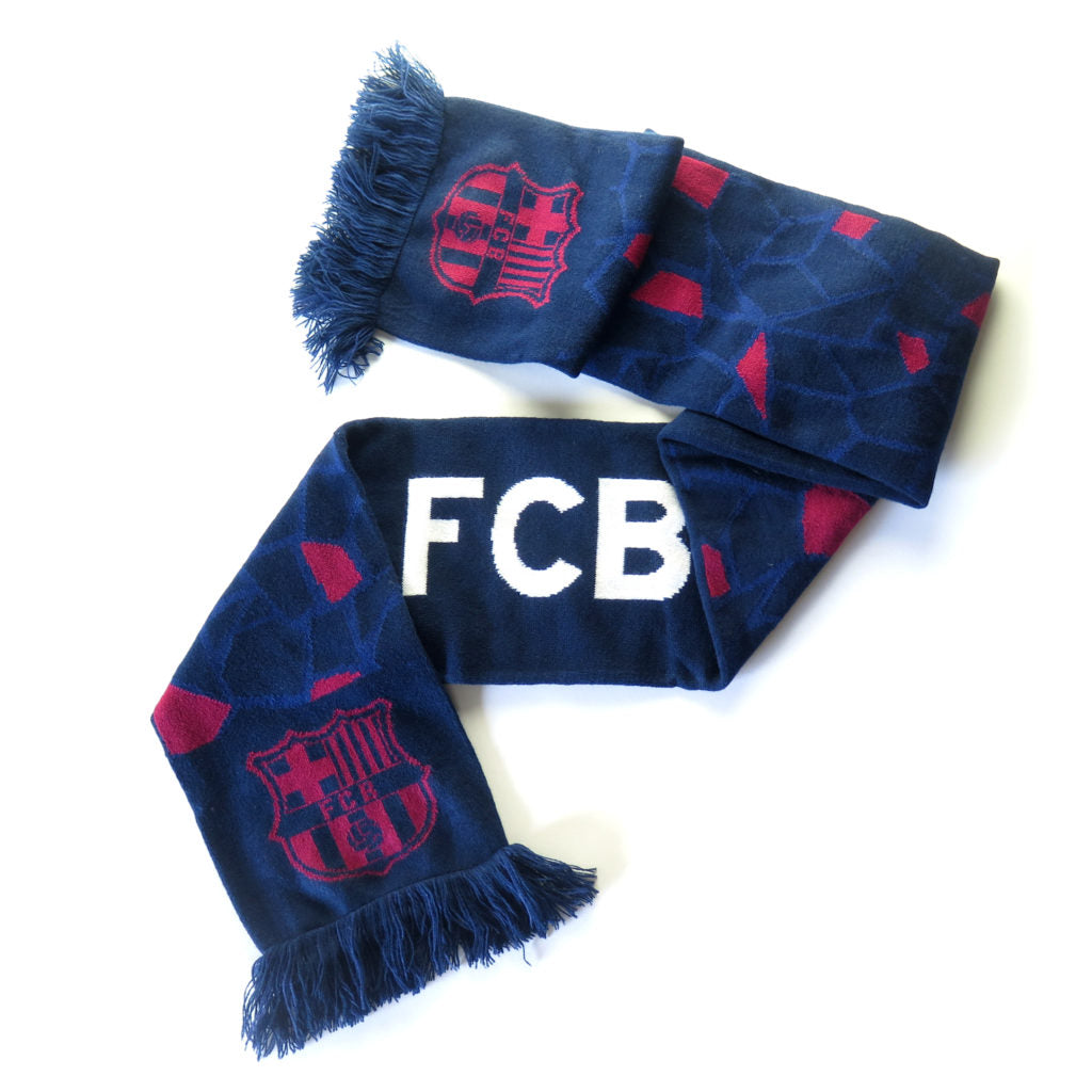BARCELONA - DOUBLE-SIDED NAVY SCARF